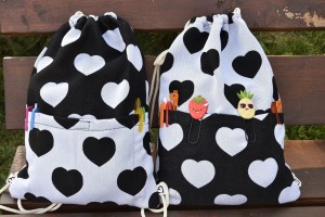 Worko-plecak w serca